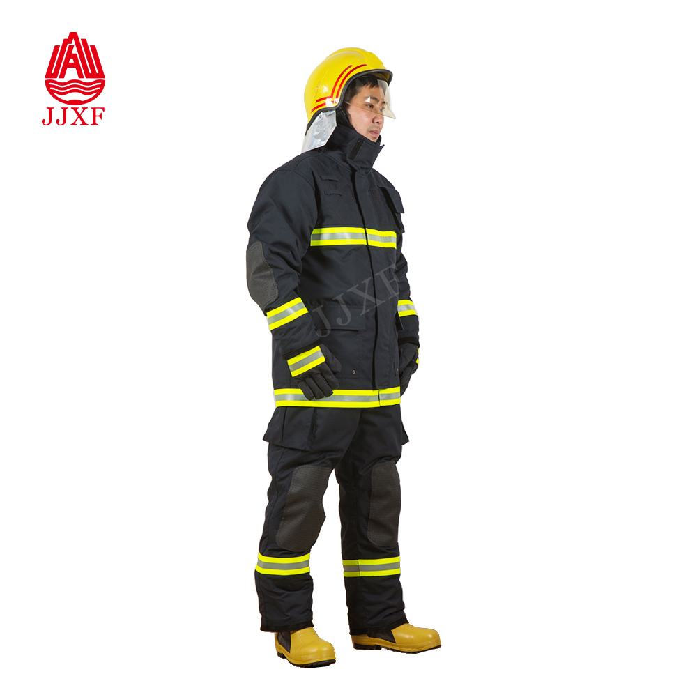  JJXF factory fire retardant clothing top grade quality fire protection suit for fireman